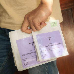 matte flat bottom coffee pouch for specialty coffee packaging