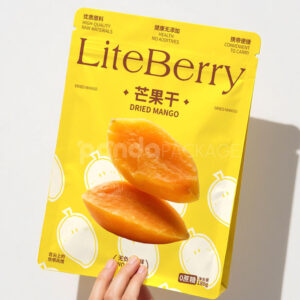 printed stand-up zipper pouch for dried fruit and snack packaging