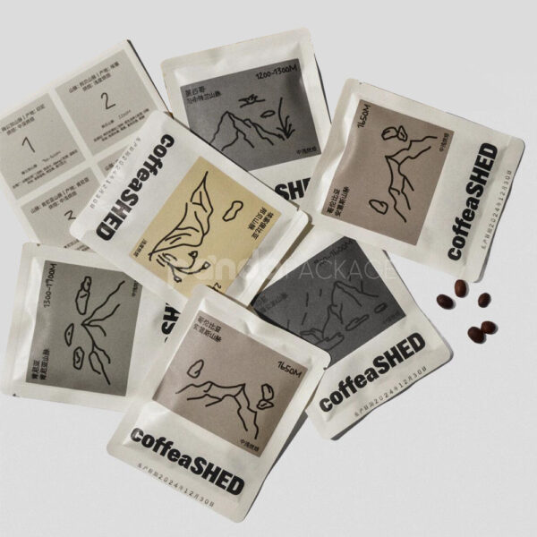 Three-Side Seal Coffee Pouch for Drip and Filter Packaging