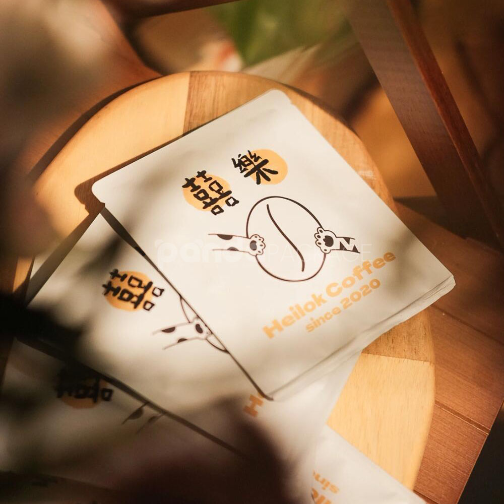 three-side seal coffee pouch for drip and filter coffee packaging