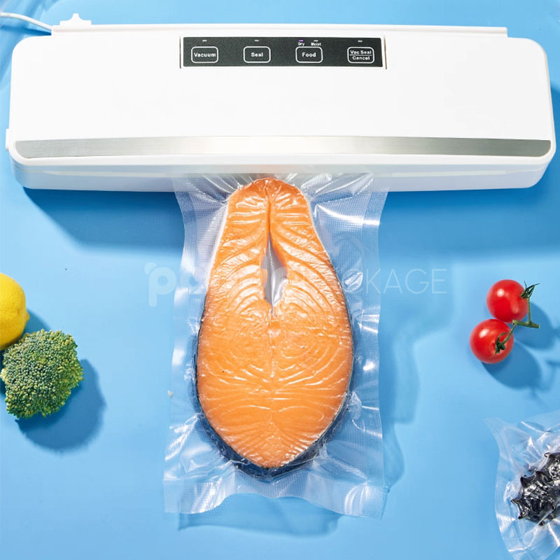 vacuum sealer bags for frozen food packaging, clear food storage bags for meat seafood and vegetables