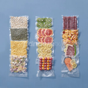 vacuum sealer bags for frozen food packaging, clear food storage bags for meat seafood and vegetables