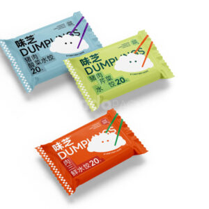 printed plastic packaging bags for frozen food storage and retail display