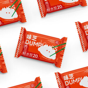 printed plastic packaging bags for frozen food storage and retail display