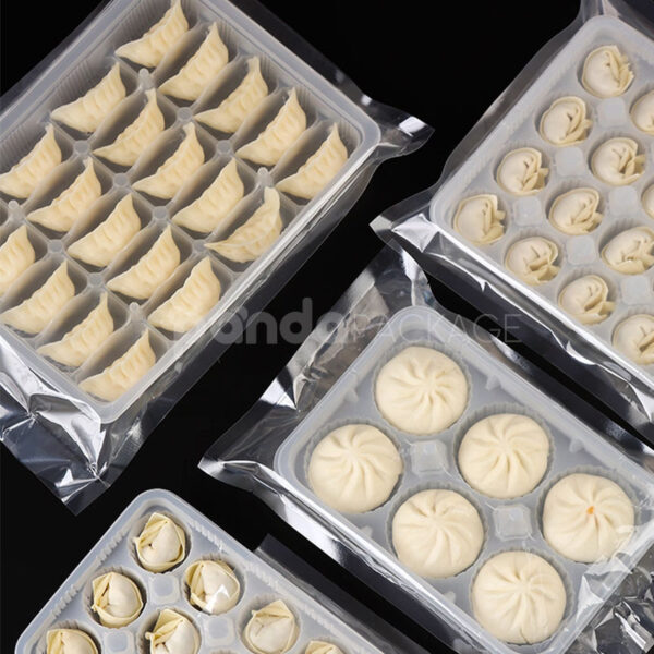 Vacuum Plastic Trays for Frozen Dumplings and Steamed Buns