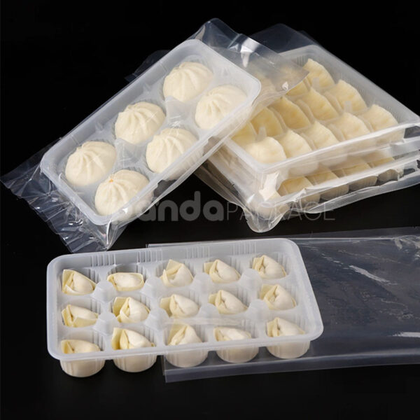Vacuum Plastic Trays for Frozen Dumplings and Steamed Buns