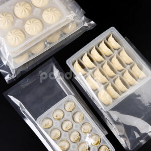 vacuum plastic packaging trays for frozen dumplings buns and dim sum