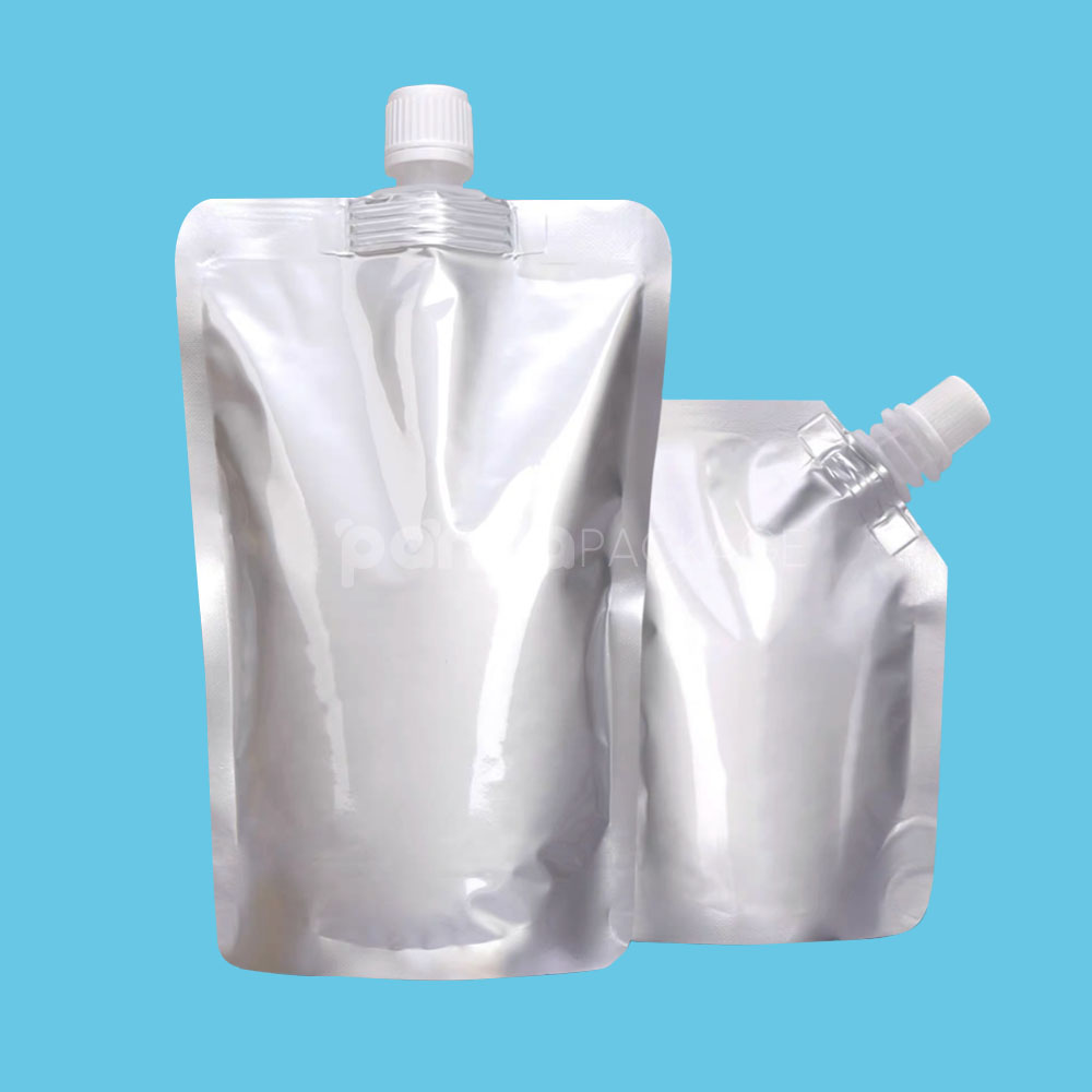 aluminum foil spout pouch for liquid food, sauce and soup packaging