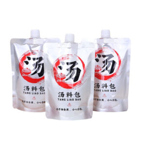 aluminum foil spout pouch for liquid food, sauce and soup packaging