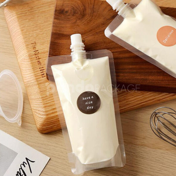 Transparent Spout Pouch for Frozen Food and Liquid Packaging
