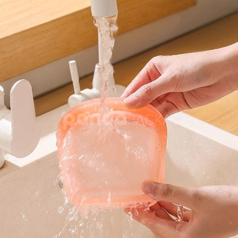 reusable platinum silicone stand up food storage bags