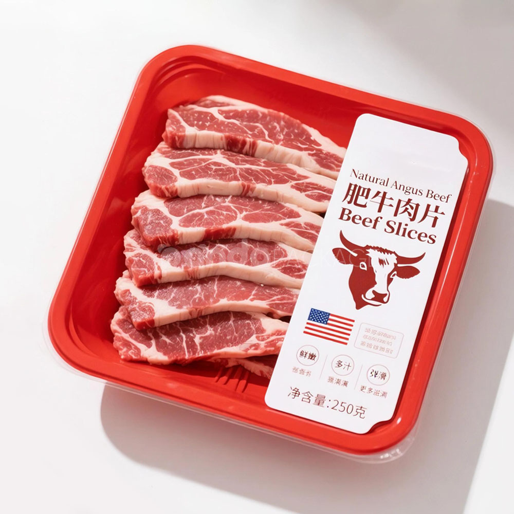 plastic fresh meat trays for beef and seafood packaging