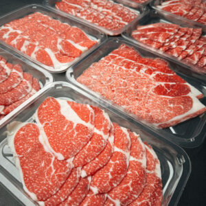 plastic fresh meat trays for beef and seafood packaging