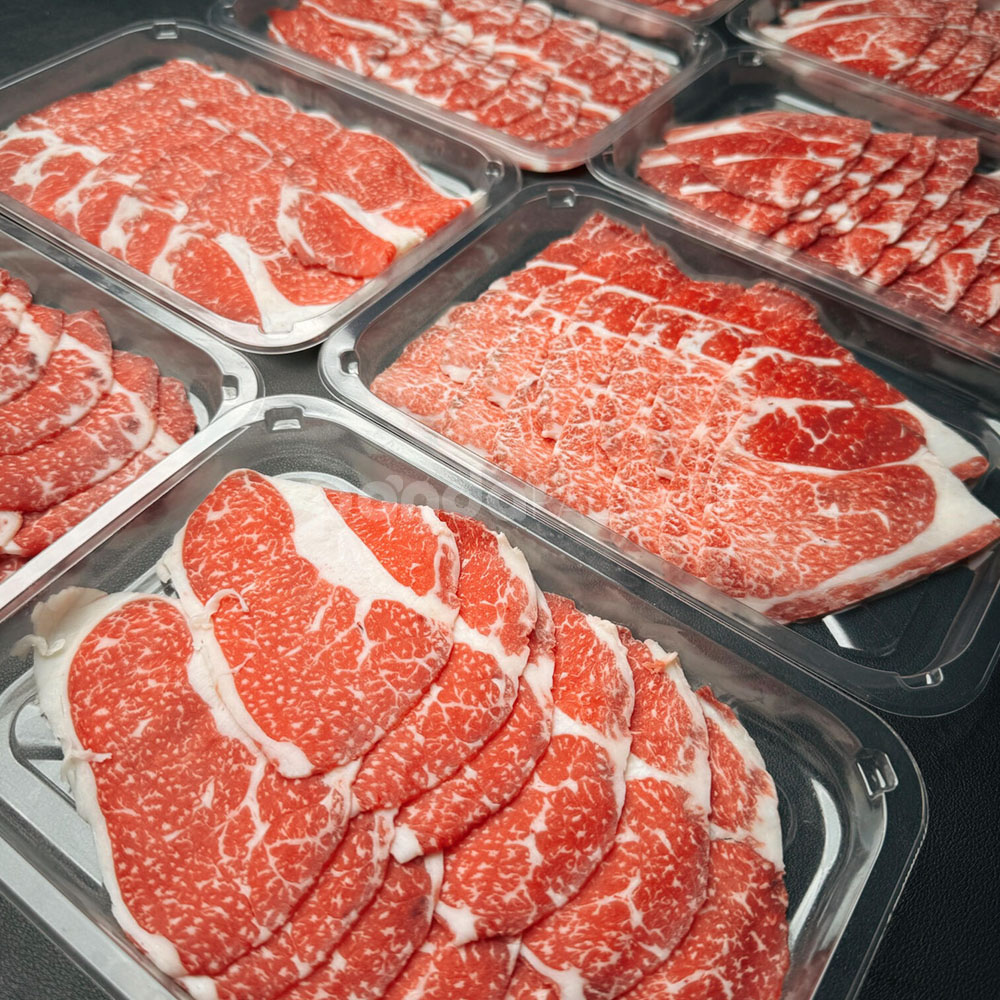 plastic fresh meat trays for beef and seafood packaging