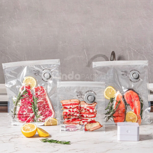 Reusable PE PA Vacuum Sealer Bags for Food Storage