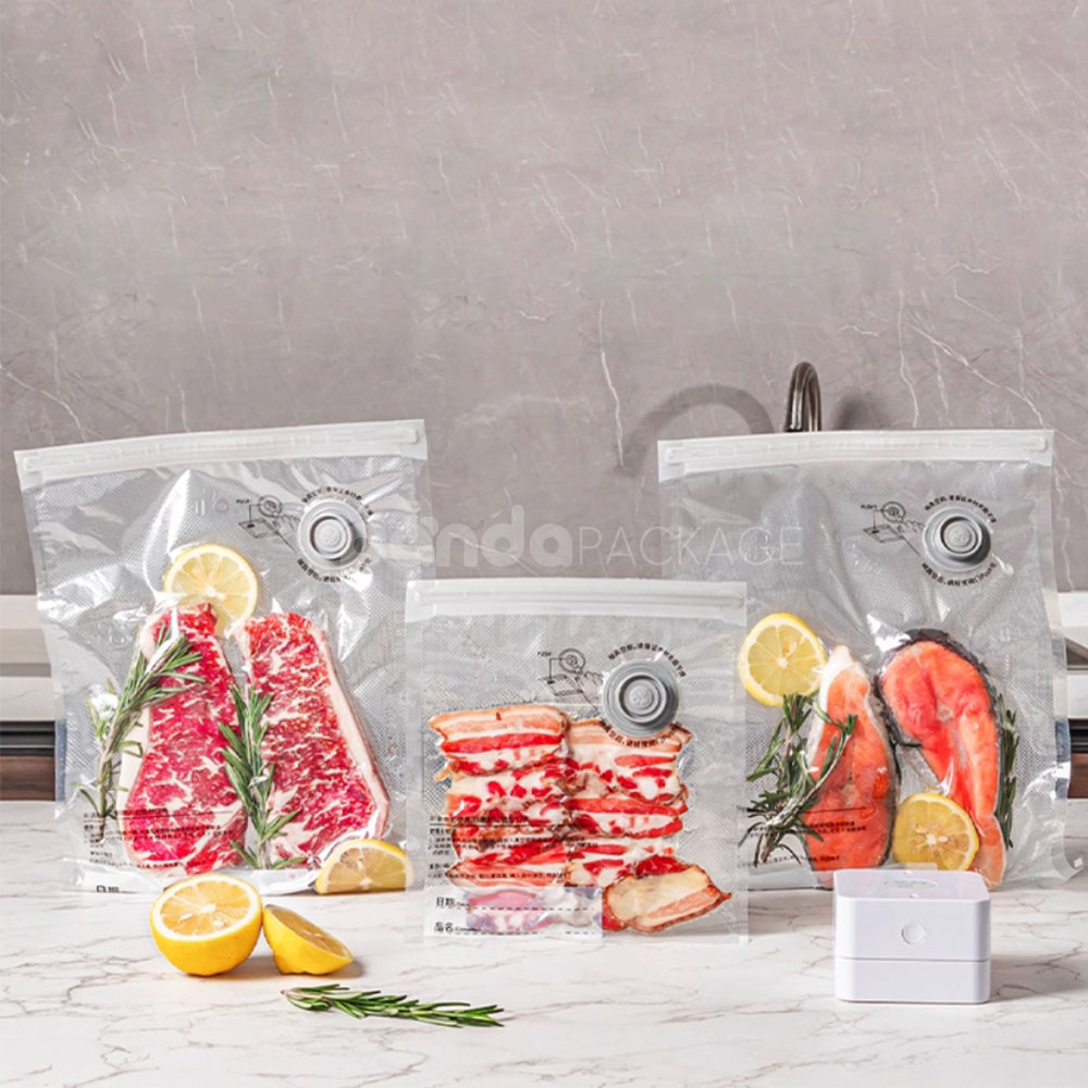 reusable PE PA vacuum sealer bags for food storage