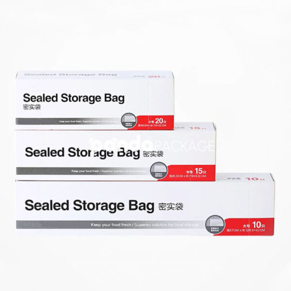 Food Grade Reusable Plastic Sealed Storage Zip Bags