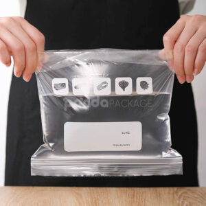 food grade reusable plastic sealed storage zip bags