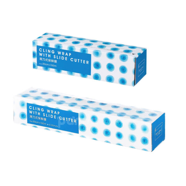 Food Grade PE Cling Wrap with Slide Cutter Box