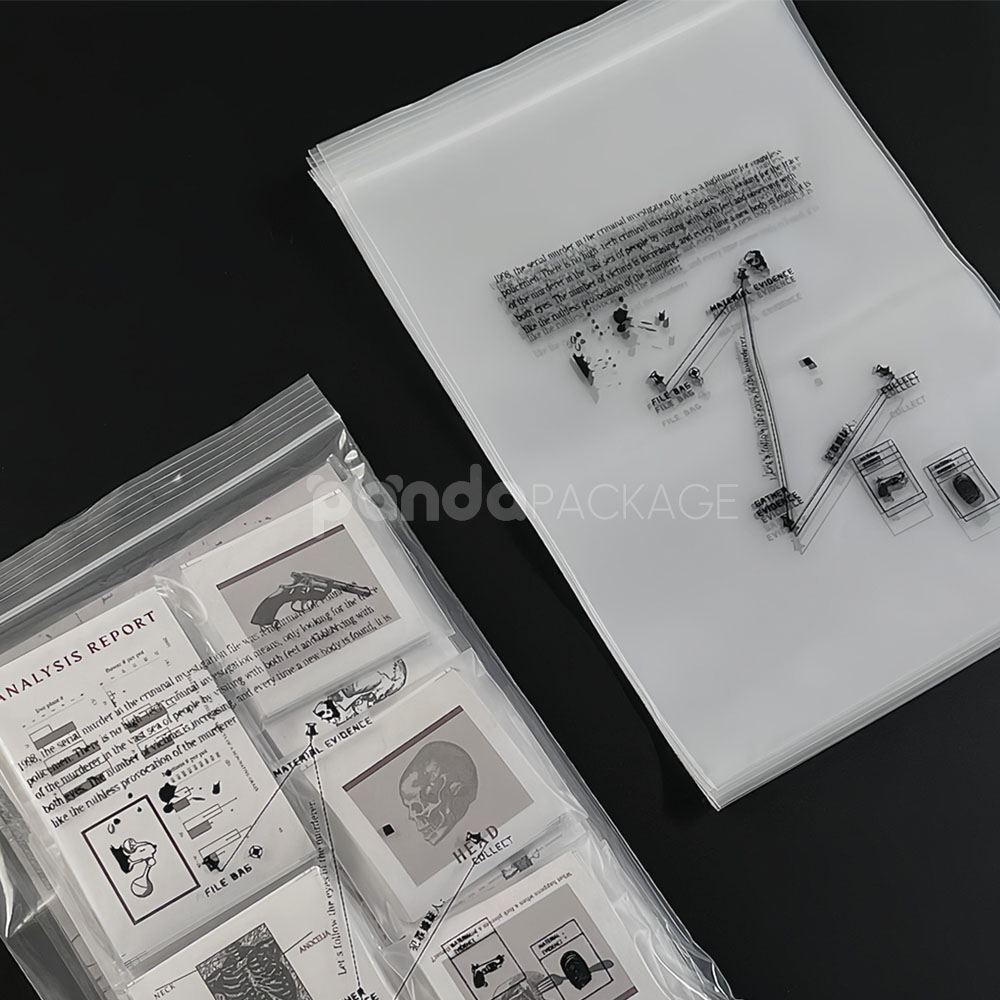 transparent ziplock plastic packaging bags for jewelry, stationery, and small gifts storage