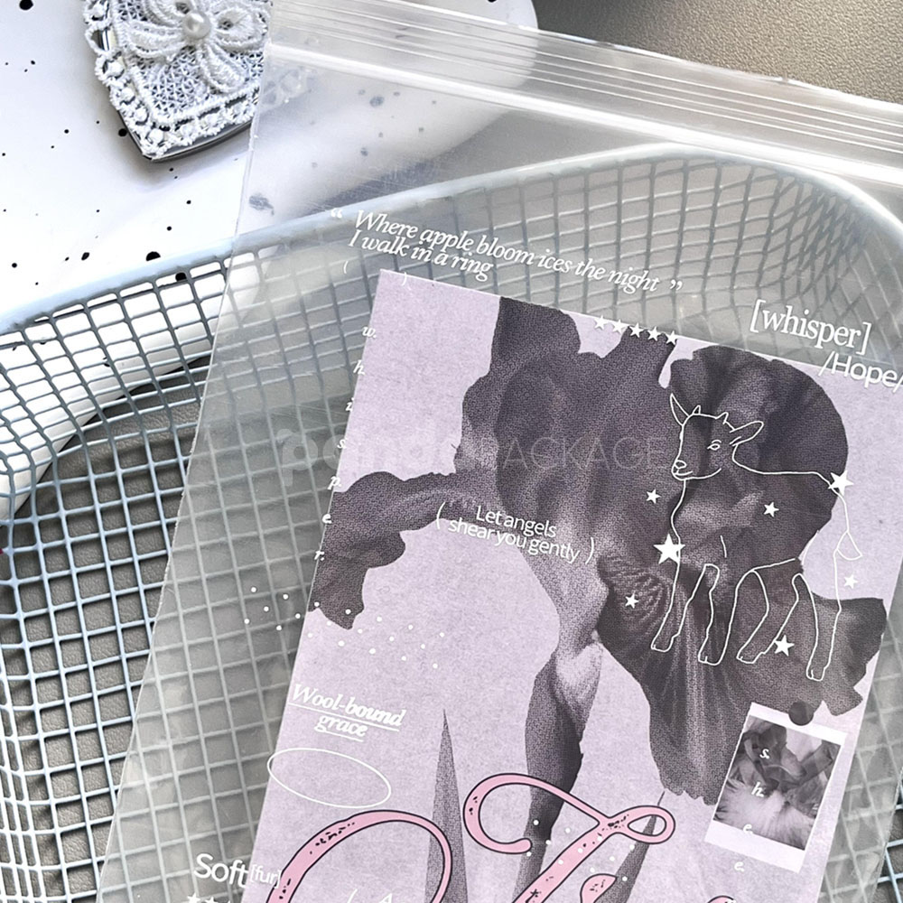 transparent ziplock plastic packaging bags for jewelry, stationery, and small gifts storage