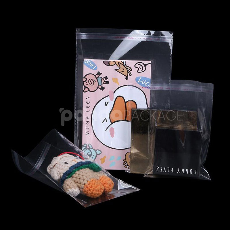 food grade clear opp self-adhesive plastic bags for bakery cookies bread and retail packaging