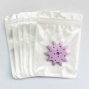 matte pastel ziplock plastic bags with hang hole for snacks jewelry and retail packaging