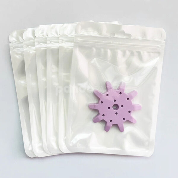 Matte Pastel Ziplock Plastic Bags with Hang Hole