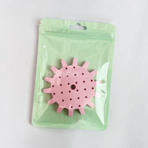 matte pastel ziplock plastic bags with hang hole for snacks jewelry and retail packaging