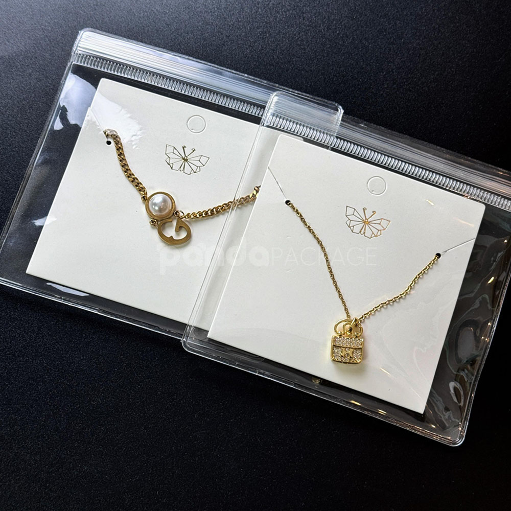 transparent pvc ziplock plastic bags for jewelry, cosmetics and retail packaging