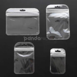 transparent pvc ziplock plastic bags for jewelry, cosmetics and retail packaging