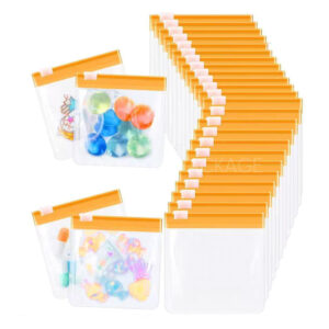 frosted slider ziplock plastic bags for jewelry, cosmetics, stationery and travel packaging