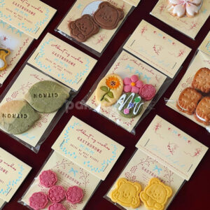 printed header card opp plastic bags for bakery cookies and gift packaging