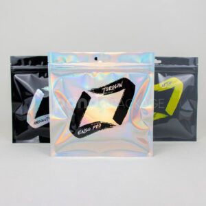 anti-static holographic resealable plastic packaging bags with esd protection for electronic products
