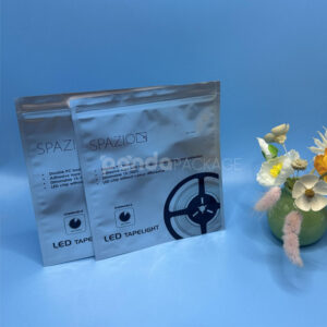 anti-static holographic resealable plastic packaging bags with esd protection for electronic products