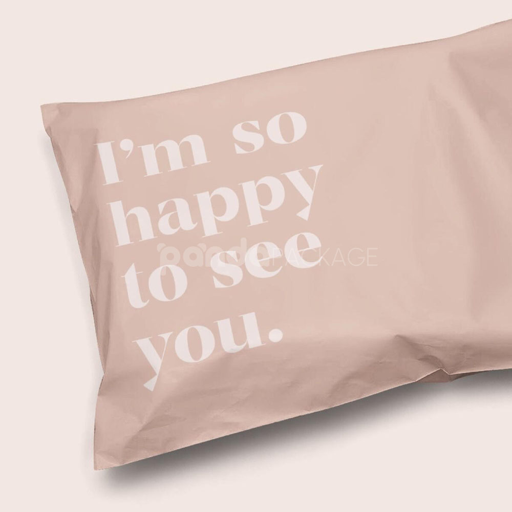 printed matte poly mailer shipping bags for clothing and e-commerce packaging