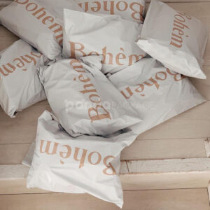 printed matte poly mailer shipping bags for clothing and e-commerce packaging