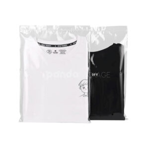 clear zip lock clothing packaging bags for t-shirt and apparel storage