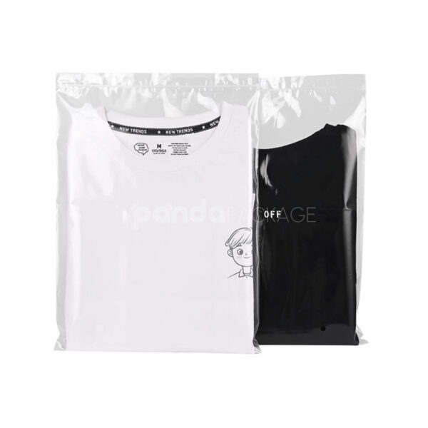 Clear Zip Lock Clothing Packaging Bags for Apparel Storage