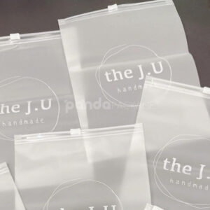 frosted slider zip lock clothing packaging bags for apparel retail and e-commerce