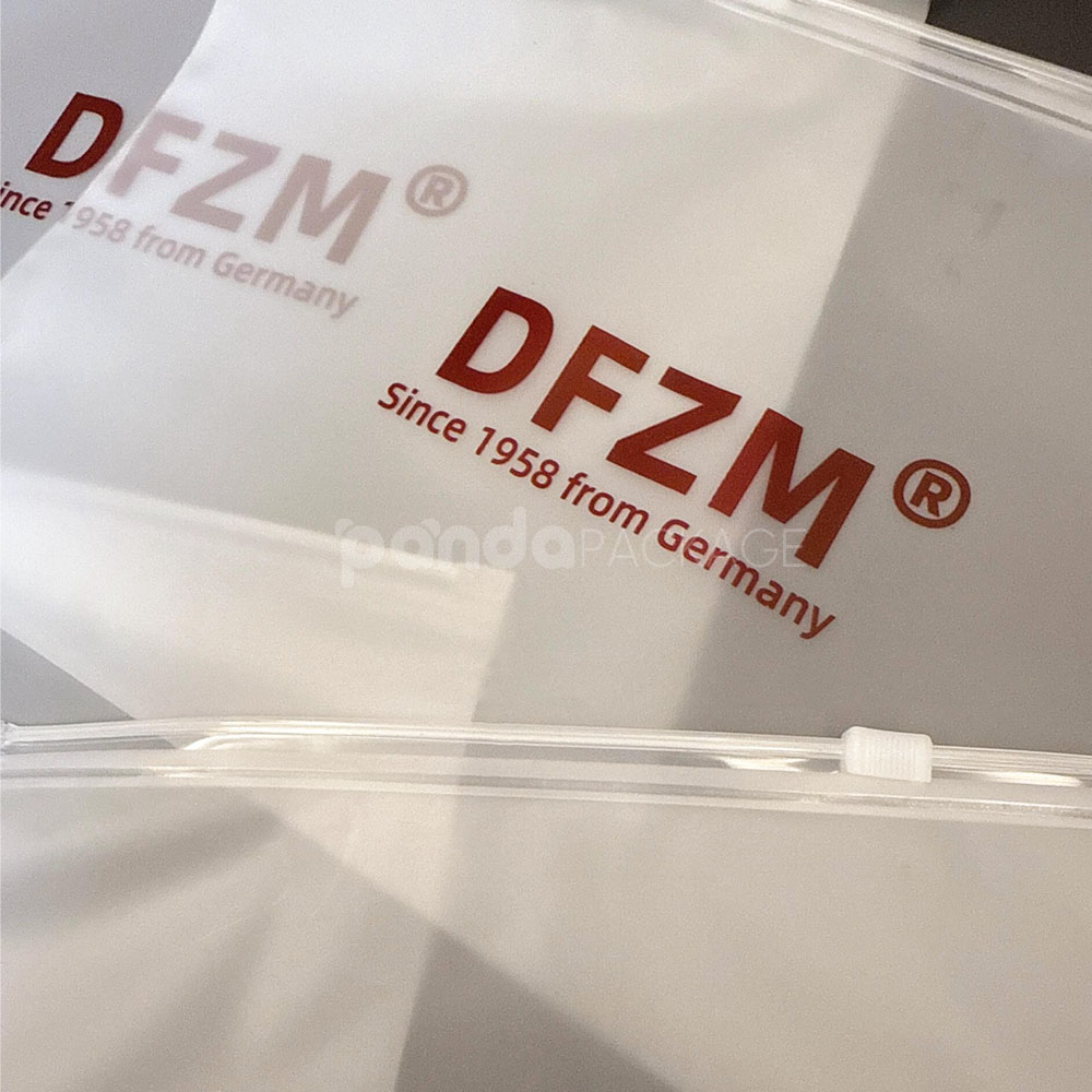 frosted slider zip lock clothing packaging bags for apparel retail and e-commerce