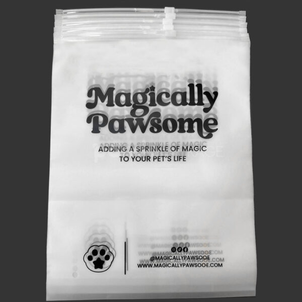 Frosted Slider Zip Lock Clothing Packaging Bags for Apparel