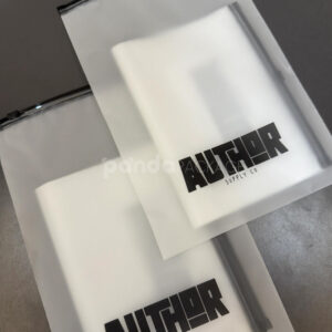 frosted slider zip lock clothing packaging bags for apparel retail and e-commerce