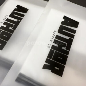 frosted slider zip lock clothing packaging bags for apparel retail and e-commerce