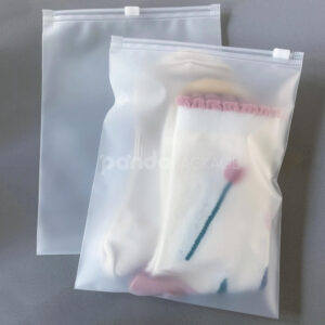frosted slider zip lock clothing packaging bags for apparel retail and e-commerce
