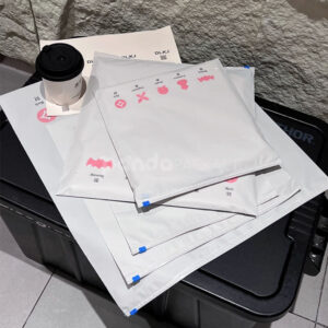 printed slider zip lock clothing packaging bags for apparel and e-commerce use