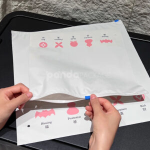 printed slider zip lock clothing packaging bags for apparel and e-commerce use