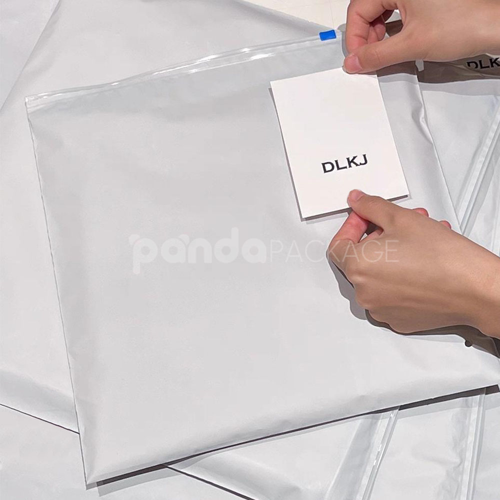 printed slider zip lock clothing packaging bags for apparel and e-commerce use