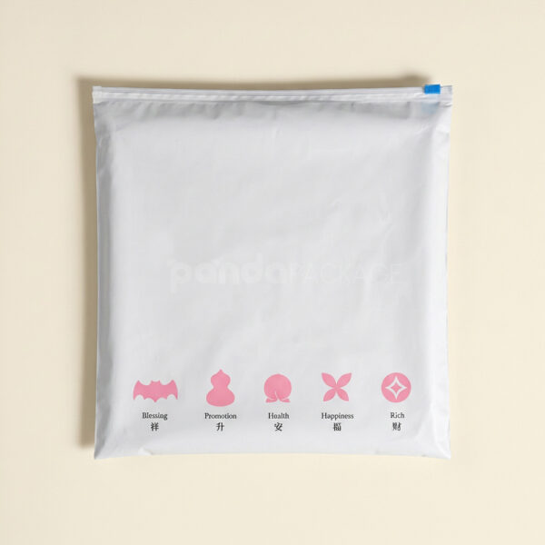 Printed Slider Zip Lock Clothing Packaging Bags for Apparel Brands