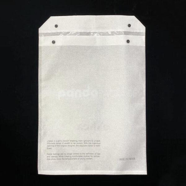 Non-Woven Snap Button Clothing Packaging Bags for Apparel Retail